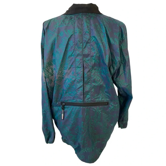 Early Winters Womens IllumiNite Reflective Vintage Windbreaker Size Large Green - Picture 4 of 12